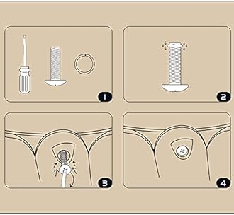 SENSARTE Frying Pan Bakelite Handle Repalcement Only Compatible Classic Granite Series Frying Pans 9.5/10/11/12.5-Inch and Saute Pans
