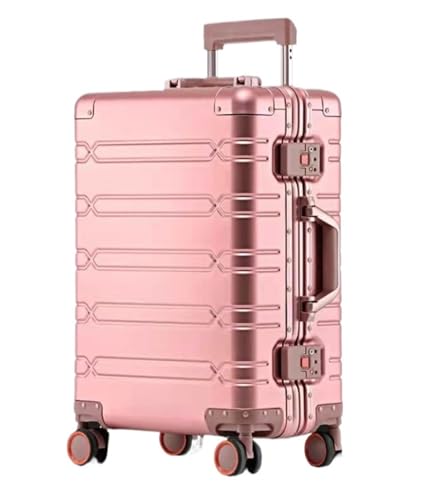 Luggage Carry On Luggage Aluminum Magnesium Metal Hard Shell Suitcase Wheeled Trolley Travel Large Capacity Suitcase Checked Luggage