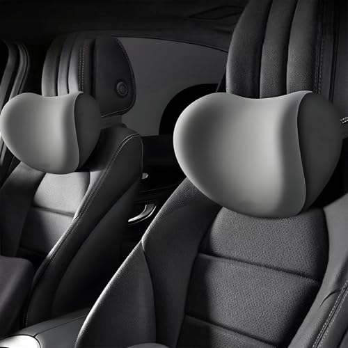 MABEINIU 2 Piezas Almohadas para el Cuello del Automóvil para BMW 1 Series 114 116 118 123 125 140, Reposacabezas Coche Cojin con Memoria Ajustable Reposacabezas Coche