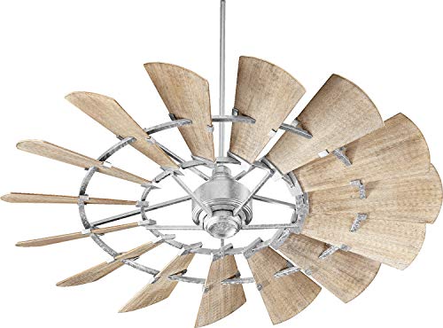 Quorum International Windmill 60" Ceiling Fan - Galvanized - 96015-9 Quorum International Windmill 60" Ceiling Fan - Galvanized - 96015-9