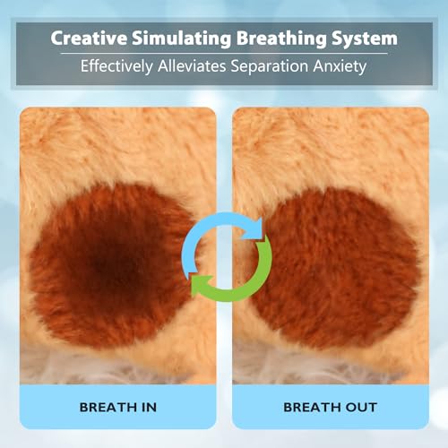 Goopow Heartbeat Puppy Toys for Dogs, [2025 Newly Upgraded] More Lifelike Mom with Upgraded Simulating Breathing/Body Temperature Dog Toys, Dog Anxiety Relief and Calming Aid,USB Rechargeable - Thumbnail 4