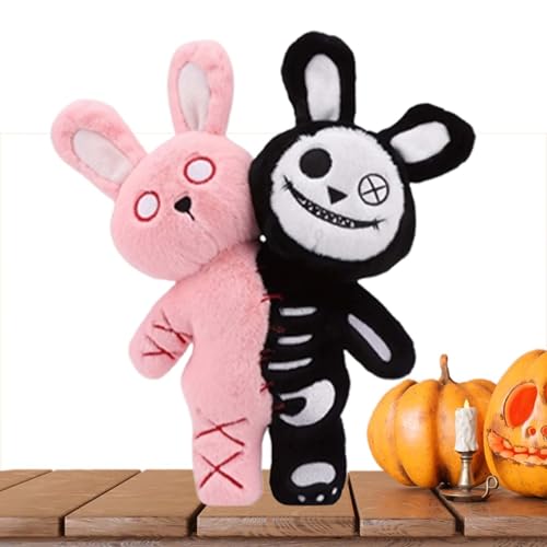 Lapin en peluche 28 cm double tête pour briser l'ennui des décors classiques