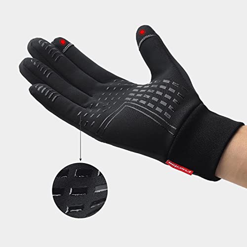 Fancyes Luvas de Ciclismo Térmico Luvas Antiderrapantes de Esportes de Inverno para Caminhada à Prov