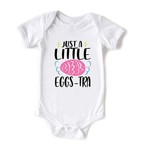 Little Spunkies Just a Little Eggs-tra Cute Baby Easter Bodysuit