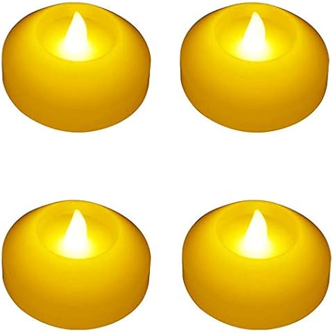 Afoosoo Velas flotantes de color marfil Cover