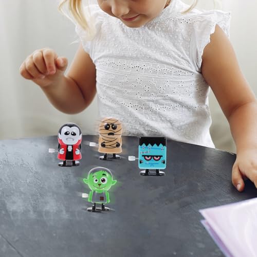 Juguetes de Halloween de plástico con 13 piezas de diseño animado para fiestas infantiles 4
