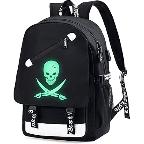 Junlion Anime Laptop Backpack for Boys Cover