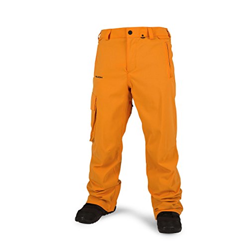 Volcom Pantaloni da Snowboard Uomo Pantaloni da ventrale, Pumpkin, L, G1351712PUM