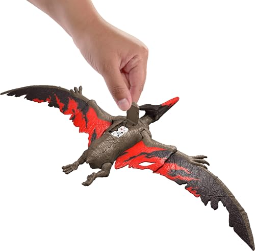 Image of Mattel Jurassic World Dinosaur Toys with Roar Sound & Attack Action, Wild Roar Posable Figure, Physical & Connected Digital Play