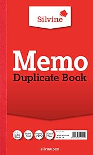 Silvine Duplicate Invoice Book - Numbered 1-100 with index sheet (210 x 127mm)