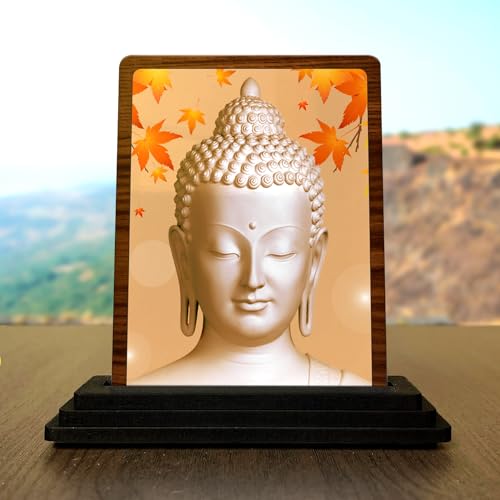Image of Handcrafted Buddha Idol for Car Dashboard & Study Table - Vastu Shastra Zen Buddha Showpiece for Good Luck & Protection - Ideal Spiritual Gift for New Car & Housewarming