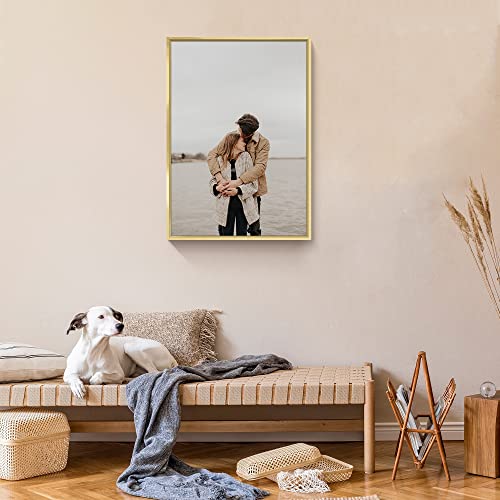 FULL HOUSE Custom Canvas Prints with Your Photos (Gold, 12\" x 16\")