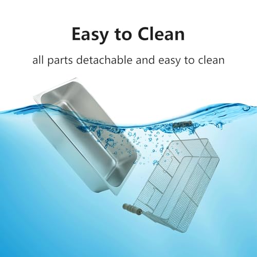 Commercial Deep Fryer with Basket for Restaurant or Home Use, 3400W 12.7QT Detachable Large Capacity Stainless Steel Countertop Electric Oil Fryer with Temperature Control - Image 6