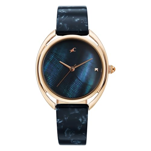 Image of Fastrack Younique 3.0 Quartz Blue Round Dial Women's Watch | Analog Display Watch | Watches for Women | Watches for Women Analog - 68036KD04