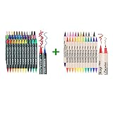 colpart 60 PCS Dual Tip Acrylic Paint Pens Markers