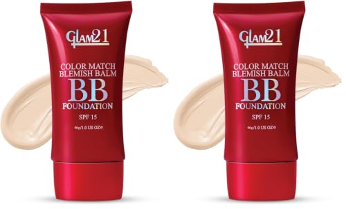 Image of Glam21 Color Match BB Foundation SPF15 I Dual Purpose of Foundation & Sunscreen Blemish-free Glow|Non-cakey Daily Use | Non-greasy & Lightweight |Long-lasting Radiant Makeover| 46gm - 01 Light Natural