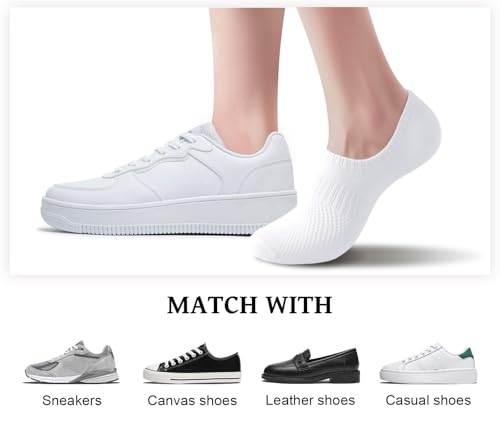 Irisbear Womens No Show Socks, Thin Cotton Non Slip Low Cut Socks 6 Pairs2