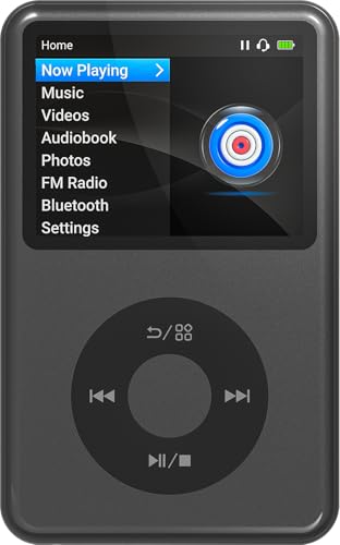 Innioasis Y1 Mp3 Player with Bluetooth HiFi Mini Portable Music Digital Player with Audiobook 2026 Nice Gift Upgrade Black