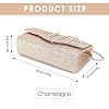 XFSRG Pochette Femme Brillante Plissés Élégant Enveloppe Soirée Clutch avec Chaîne Détachable pour Fête Mariage(Champagne) #1