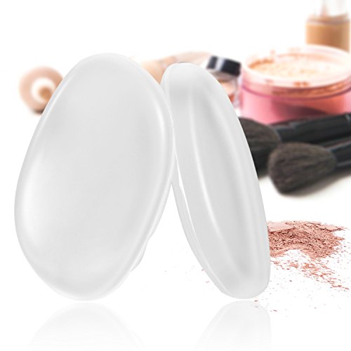 Silicone Makeup Sponge Cosmetic Beauty Tools Blender for Gel Foundation Makeup and Puff BB-2 Pack
