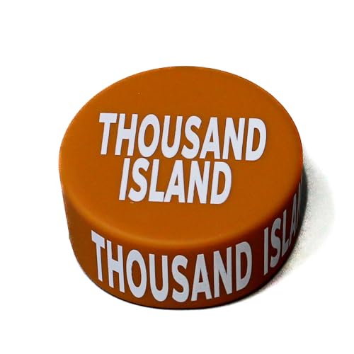 Culinary ID Bands FIFO Lid Wrap, Silicone Lid Cover Label for FIFO Bottles, Fits 12-32 oz, Thousand Island Print, 360° View, Food Grade, Durable, 1 Count