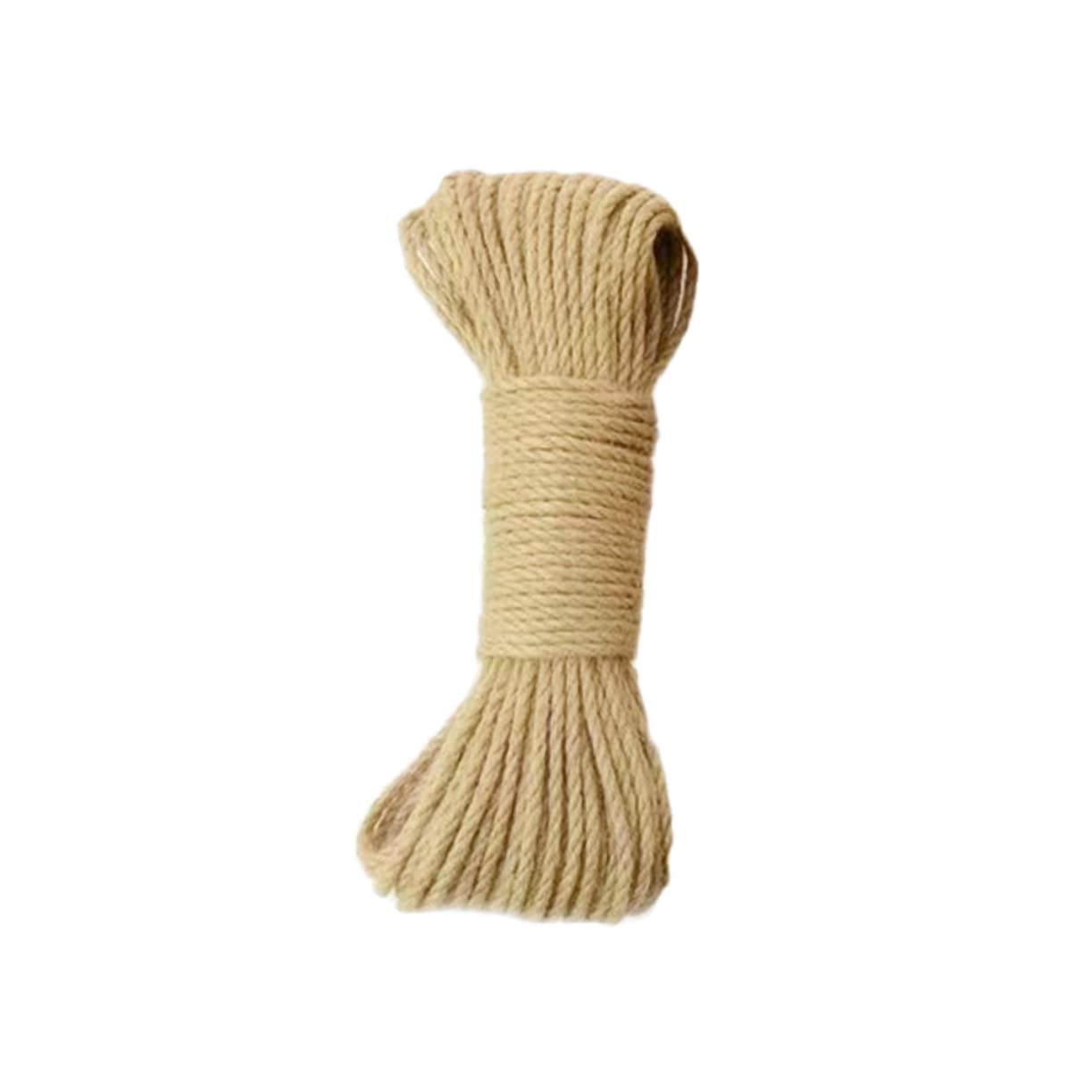 Corde de jute naturelle 8mm epaisse contre les paquets fragiles
