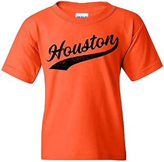 UGP Campus Apparel Houston Baseball Script - Hometown Pride, Pitcher Youth T Shirt
