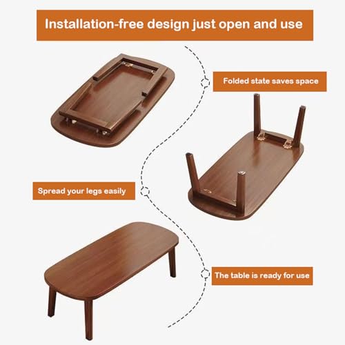 Table basse pliante gain de place pour petits salons et balcons étroits - 8