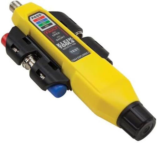 Klein Tools VDV512-101 Explorer 2 Coax Tester Kit, Includes Cable Tester / Wire Tracer / Coax Mapper with Remotes to Test up to 4 Locations and Klein Tools VDV110-061 Radial Cable Stripper, Coaxial Cable Stripper