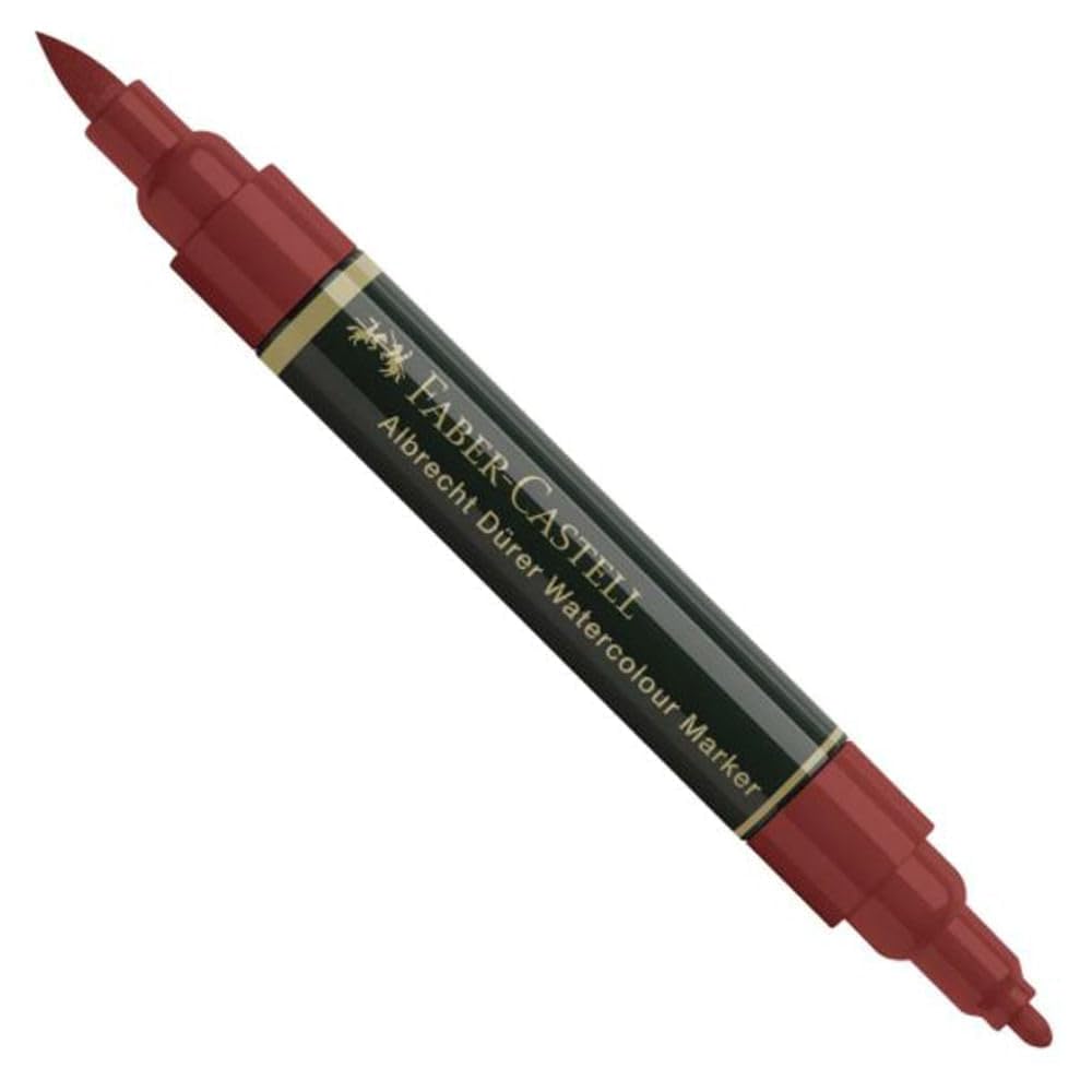 Faber-Castell Art & Graphic Albrecht Dürer Watercolour Marker, India Red, Single Watercolour Marker, for Art, Craft, Drawing, Sketching, Home, School, University, Colouring