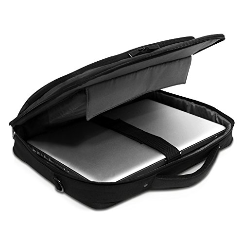 V7 13" Professional 2 Frontloading Laptop and Tablet Case for business professionals, college students and travelers made of water resistant Polyester - CCP24-9N,Black