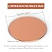 LWBXTTG Pure Copper Round Plate Copper Sheet Copper Round Plate, Thickness 3 mm Diameter 90-140 mm Metal Circle Sheet Suitable for Craftsmanship and Industrial Purposes(3x140mm)