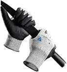 SAFEYEAR Levl 5 Cut Resistant Anti-Impact Anti-Vibration Work Gloves For Men And Women,Heavy Duty Mechanics Gloves For Adult.