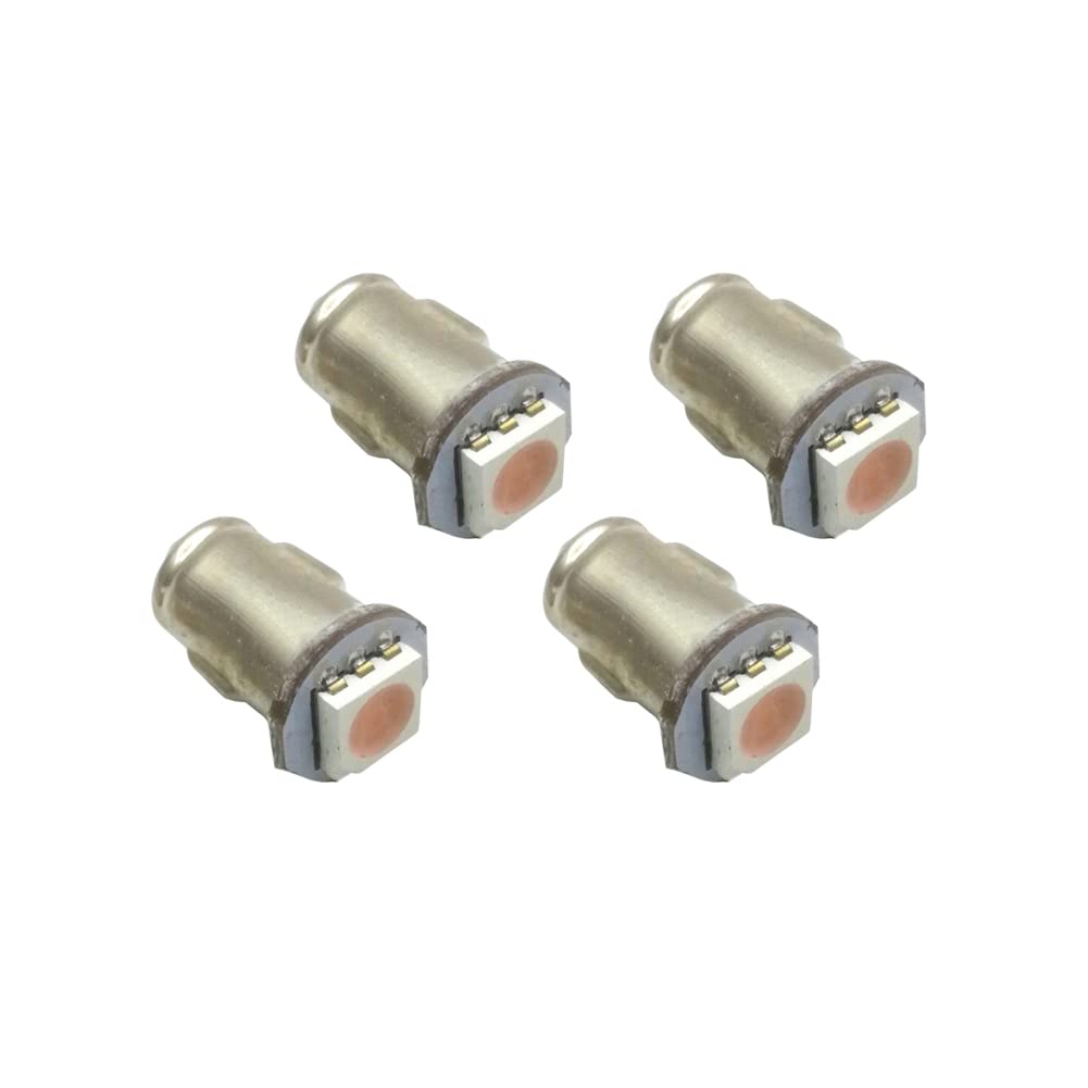 Ruiandsion Lampadine LED BA7S per Cruscotto 24V Blu, Luce LED per Strumentazione, Lampadina LED Interna, Luce Indicatore Pannello del Cruscotto, Non Polare (Confezione da 4