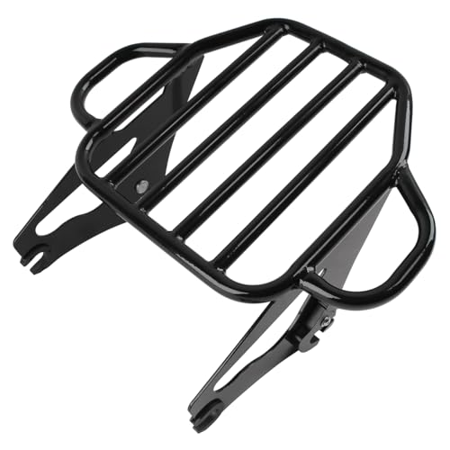 H RUO Detachable Two Up Luggage Rack, Motorcycle Rear Luggage Mounting Rack Fits for Harley Touring Street Glide Road King Road Glide Electra Glide CVO Limited 2009-2024 2023