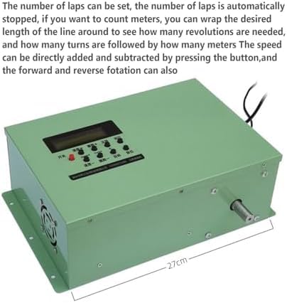 Elektryczna nawijarka do wstęg z przełącznikiem żnym, wyświetlaczem cyfrowym, regulacją 1-999 obr./min dla silnika, sprężyny i wstęgi