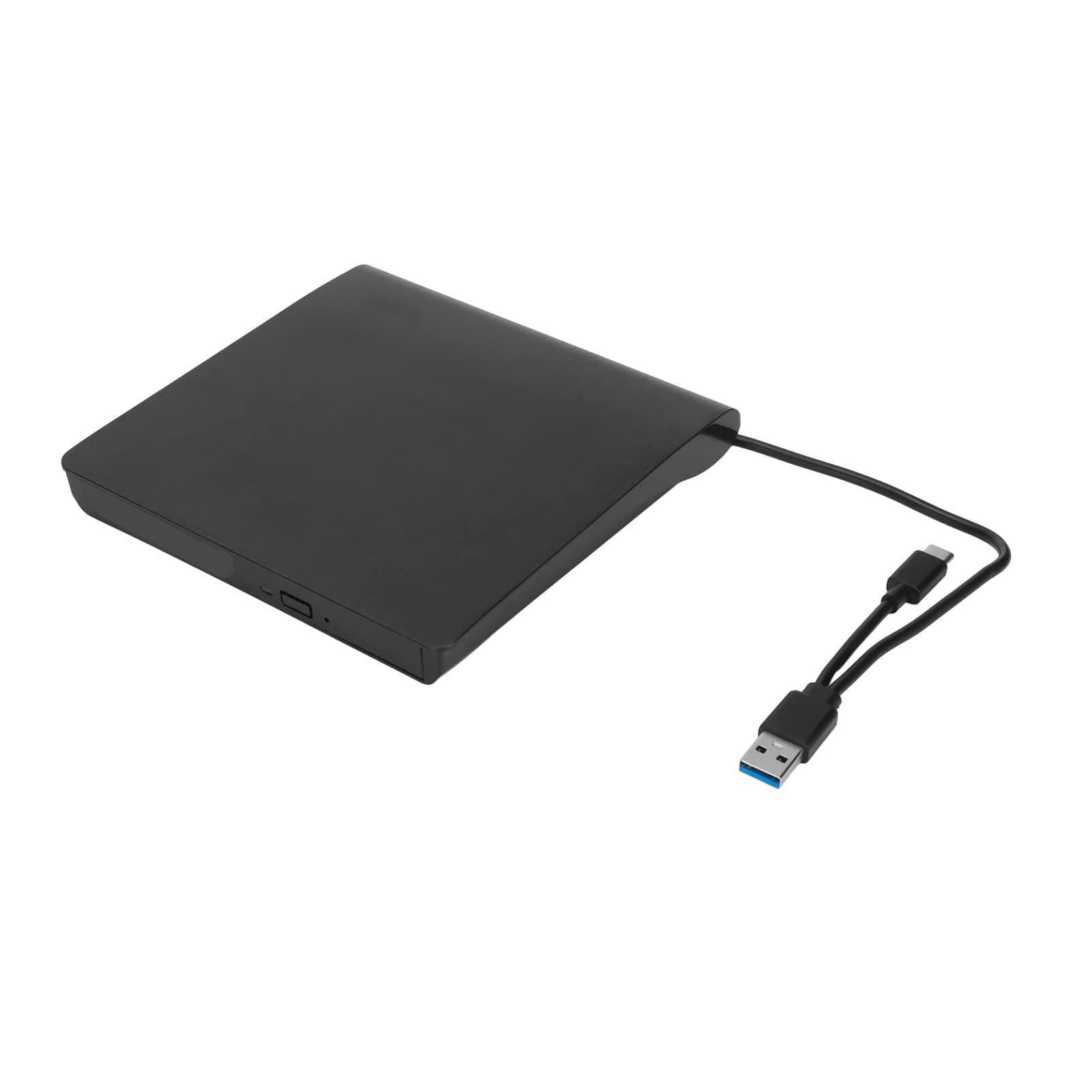 Ejoyous Zewnętrzny napęd DVD, port USB 3.0/2.0 typu C, przenośna nagrywarka i czytnik CD/DVD-ROM, 5 Gbit/s, do komputera PC/laptopa/komputera stacjonarnego