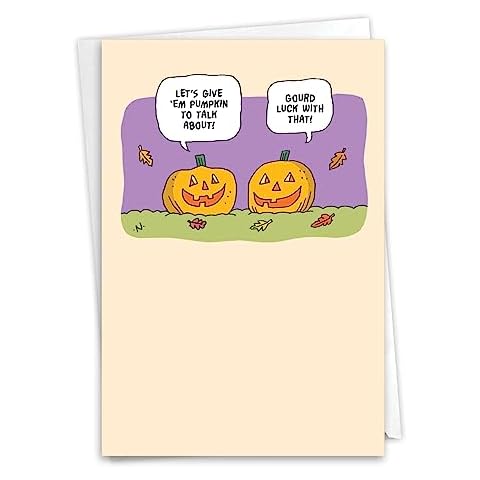 NobleWorks Humorous Halloween Card with Envelope Cover