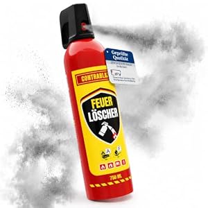 CONTRABLAZE Feuerlöschspray 750ml für mehr Sicherheit im Alltag - Idealer Fettbrandlöscher für die Küche - Perfekt geeignet als Feuerlöscher Haushalt - Löschspray sofort & sicher einsatzbereit