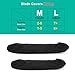 Coolrunner 2 Pairs Ice Skate Blade Covers, Sports Blade Cover Skate Blade Protector for Hockey Skates, Figure Skates and Ice Skates, Black (Black, Medium)