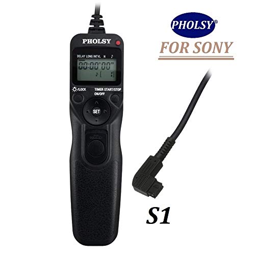 PHOLSY Timer Remote Control Cable with Intervalometer for Sony a77M2, a99M2, a99, a77