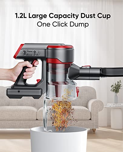 Wlupel Cordless Vacuum Cleaner, 33Kpa Stick Vacuum Cleaner, 400W Powerful Handheld Vacuum With Led Touch Display, 55Mins Runtime For Pet Hair, Carpet And Hardwood Floor(Hero 8 Pro) #TOP5