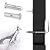 Muzata 10Set Cable Railing kit Invisible Swageless 1/8" Turnbuckle Tensioner Terminal Hidden Flat Head for 2"-6" Wood Metal Post Deck Stairs Edgeless System CB05,CL1 CV1 CV2