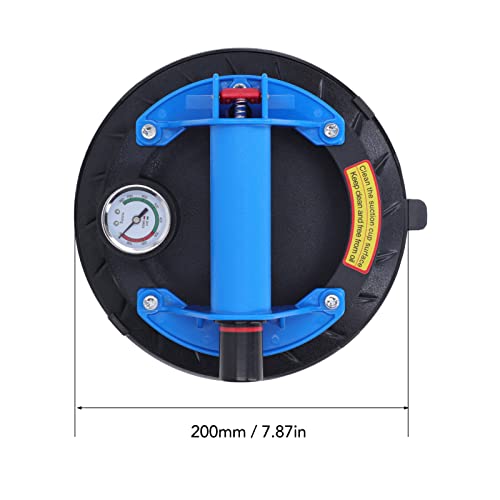 7.82In Vacuum Suction Cup Hand Lifter, Heavy Duty Industrial Strong Suction Glass Handling Tool Glass Installation #TOP5