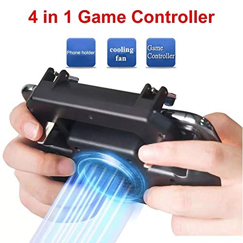 Controlador de juegos para móvil portátil con joystick y ventilador 7