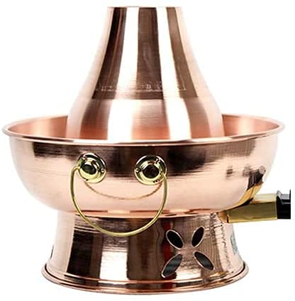 DONGGANSHI Olla Caliente de Cobre de Pekín, Olla Caliente de Estilo Chino, Olla Caliente de Cobre Puro, Olla Caliente Tradicional China, Olla Caliente mongola, Olla Caliente de Cobre Puro (36
