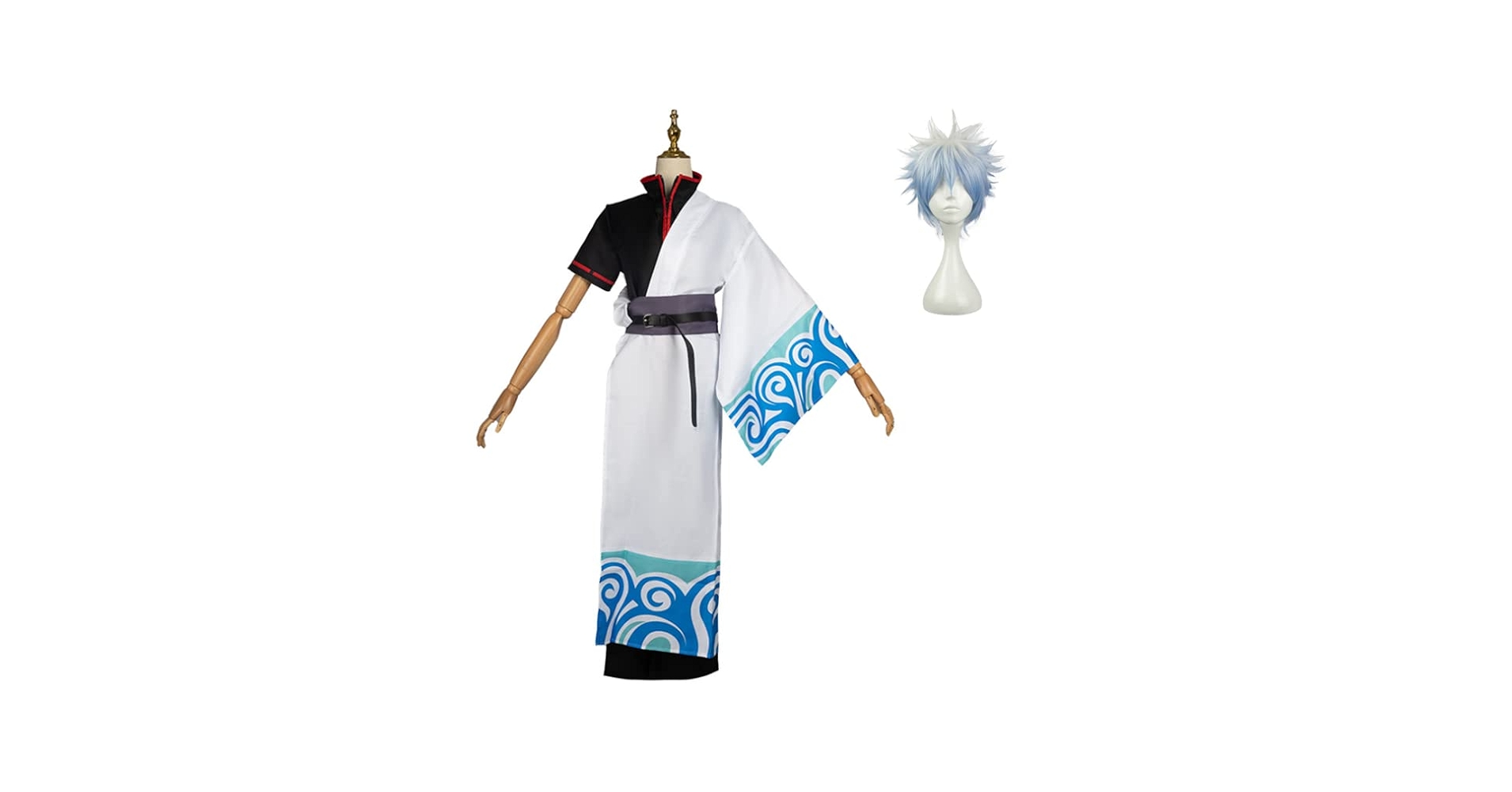 Amazon | [fun costumes] 銀魂 坂田銀時 衣装+ウィッグ 全セット