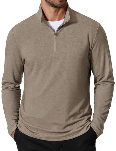 COOFANDY Men's Quarter Zip Pullover Sweatshirt
