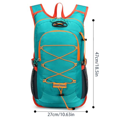 Mochila ligera para ciclismo camping naranja 27x47cm miniatura 3
