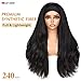 WIGNEE Yaki Curly Headband Wig Synthetic Layered Kinky Straight Half Wig Wear and Go Glueless Headband Wigs For Black Women